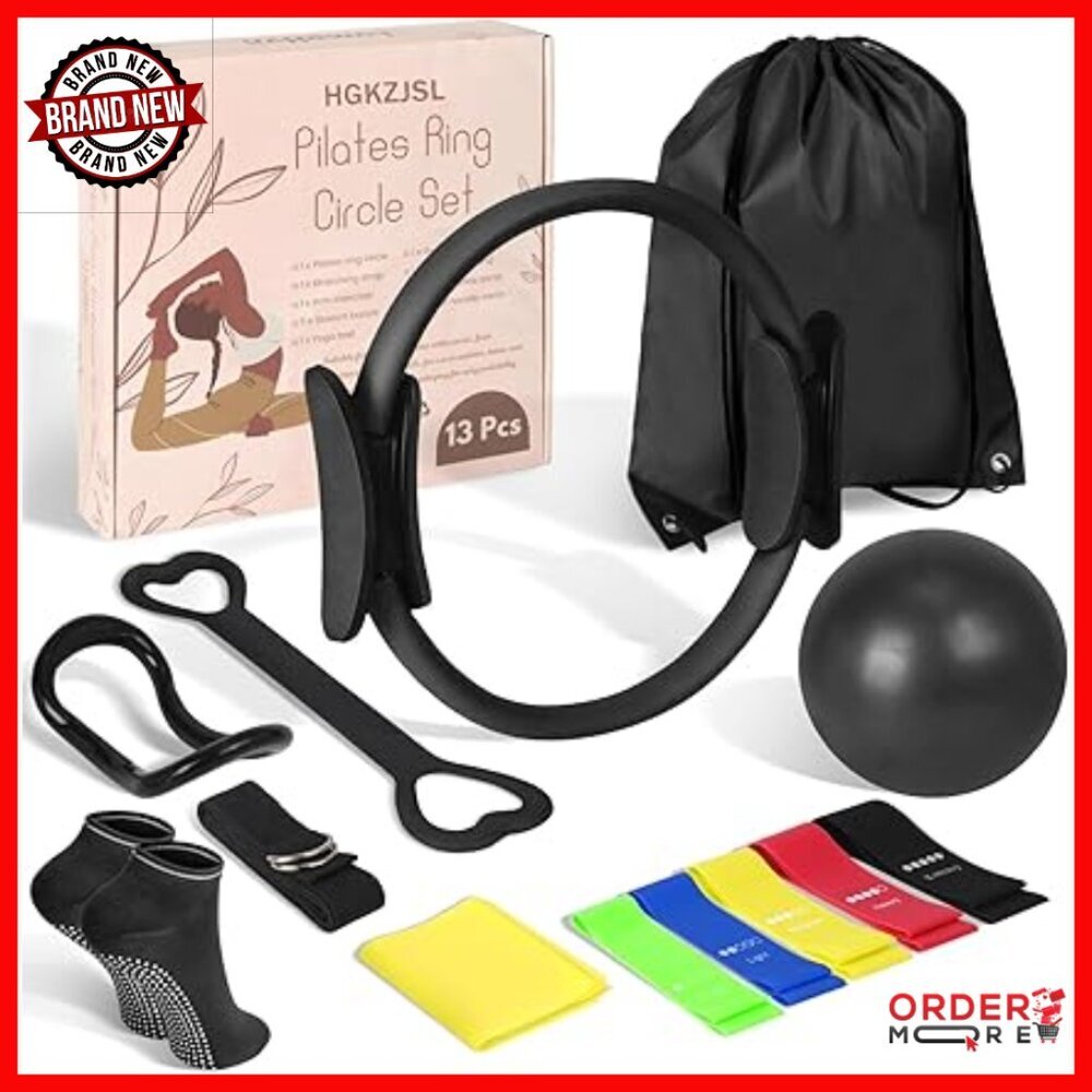 Pilates Equipment Set with Ball Ring Bands for Home Workouts